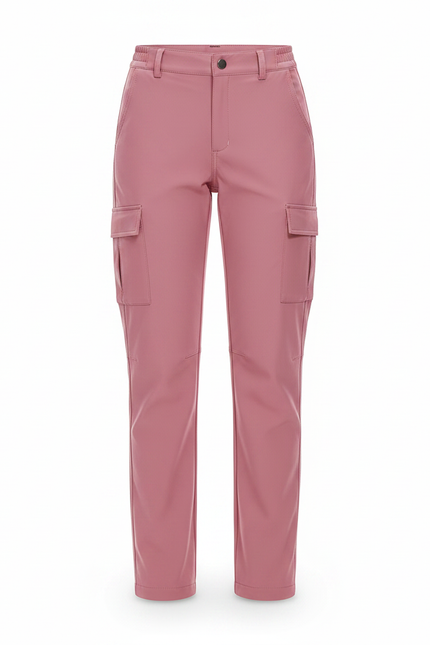 Pantalon Randonnée Rose Cargo Doublé Polaire Imperméable Femme - Polyester - vue 3