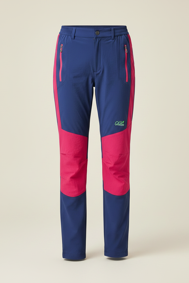 Pantalon Randonnée Femme Bicolore Séchage Rapide Extensible - Multicolore Polyester - vue 3