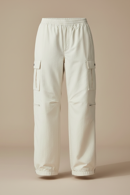 Pantalon Randonnée Beige Ample Cargo Décontracté Unisexe - Polyester - vue 3