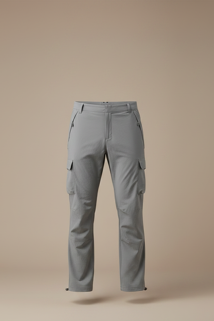 Pantalon Randonnée Gris Cargo Multi-poches Léger Homme - Polyester - vue 3
