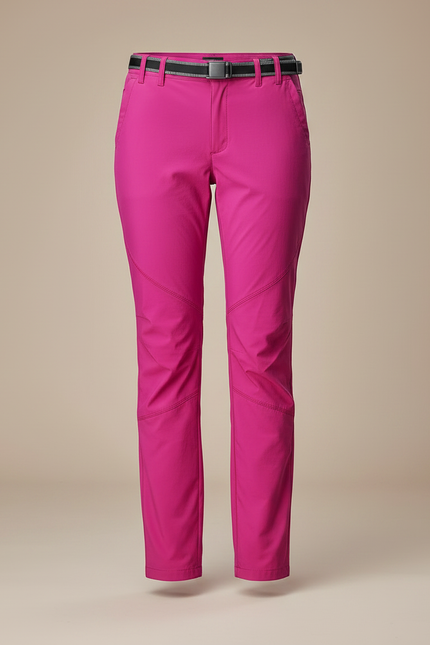 Pantalon Randonnée Fuchsia Stretch Respirant Femme - Rose Polyester - vue 3