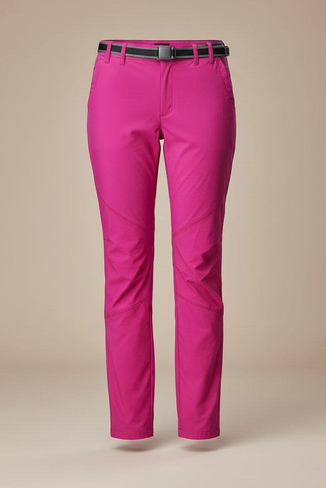 Pantalon Randonnée Fuchsia Stretch Respirant Femme - Rose Polyester - vue 3