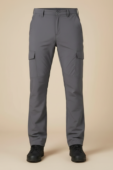 Pantalon Randonnée Gris Léger Séchage Rapide Cargo Homme - Polyester - vue 3