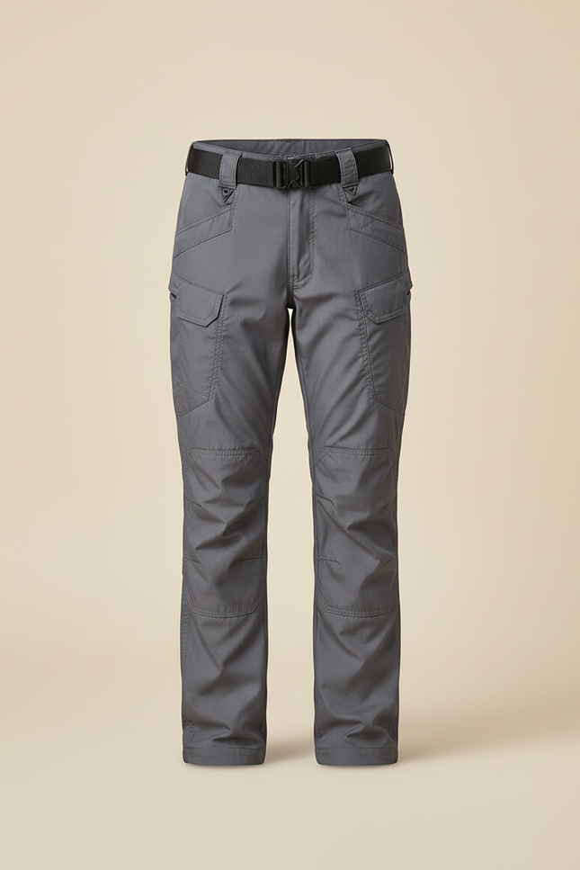 Pantalon Randonnée Gris Cargo Multipoches Enfant - Polyester - vue 3
