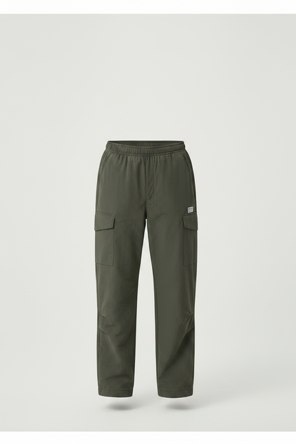 Pantalon Randonnée Kaki Ample Cargo Enfant - Polyester - vue 3