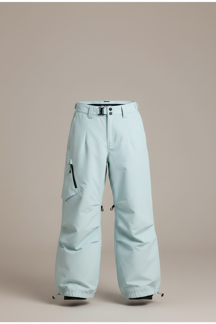Pantalon Randonnée Bleu Ciel Ample Imperméable Fille - Polyester - vue 3