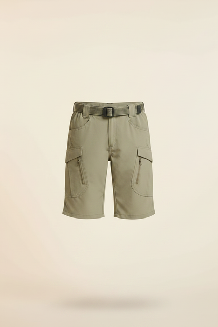 Pantalon Randonnée Kaki Cargo Léger Enfant Multi-Poches - Polyester - vue 3