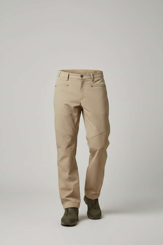 Pantalon Randonnée Beige Coupe Droite Décontracté Homme - Polyester - vue 3