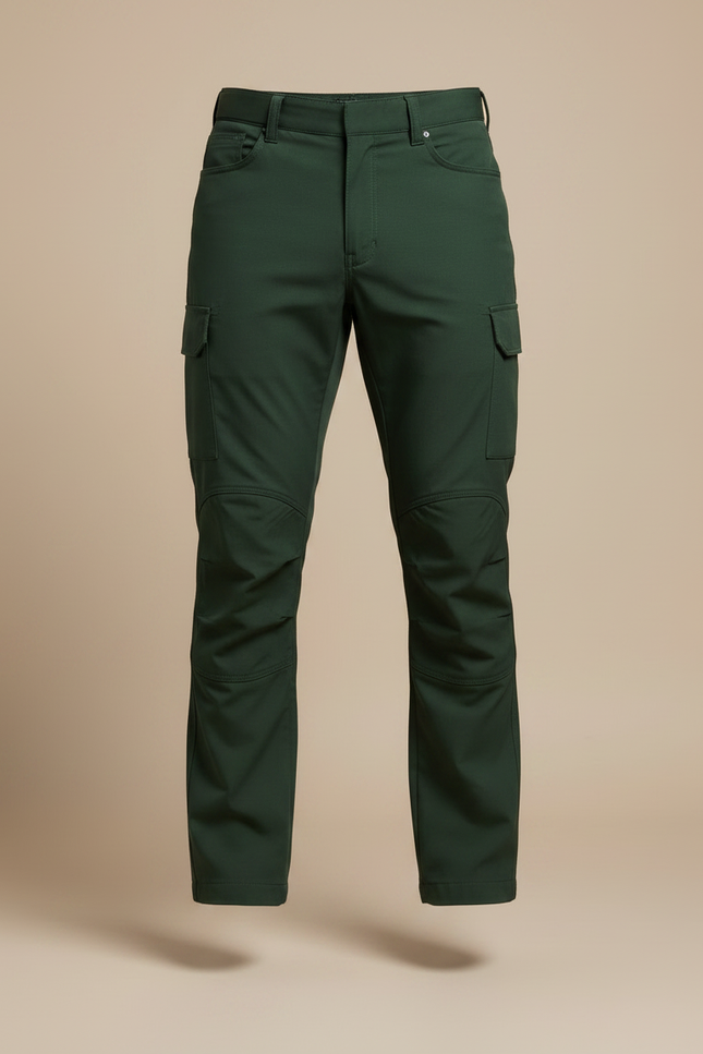 Pantalon Randonnée Vert Homme Cargo Tactique Résistant - Polyester - vue 3