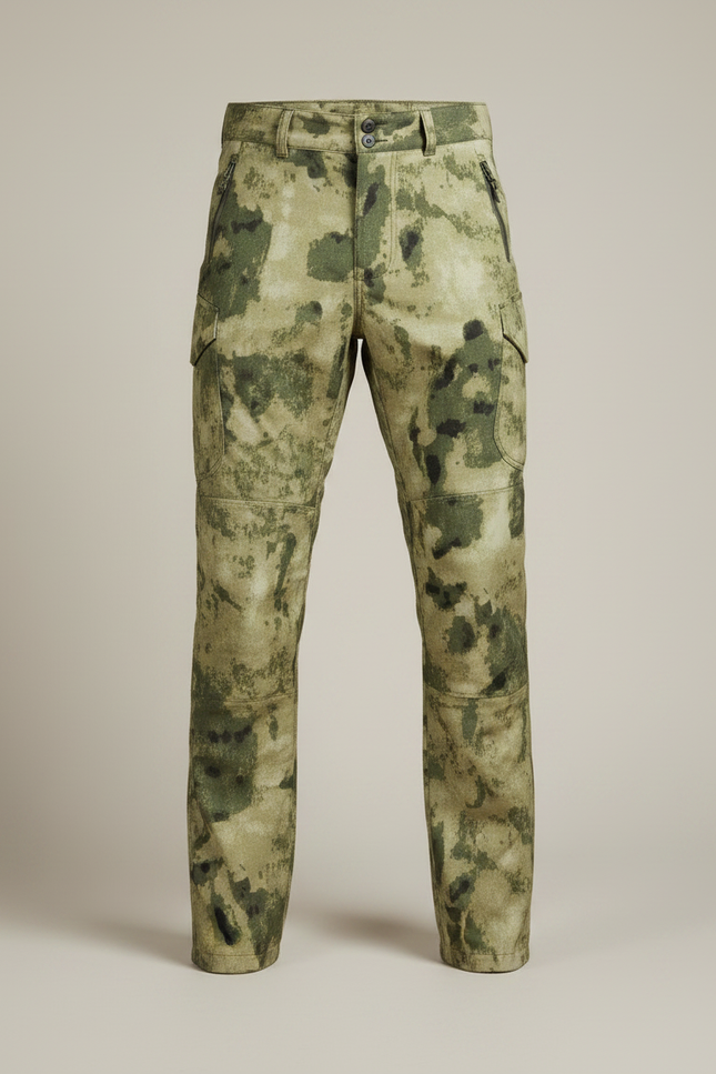 Pantalon Randonnée Camouflage Homme Tactique Multi-Poches - Kaki Polyester - vue 3