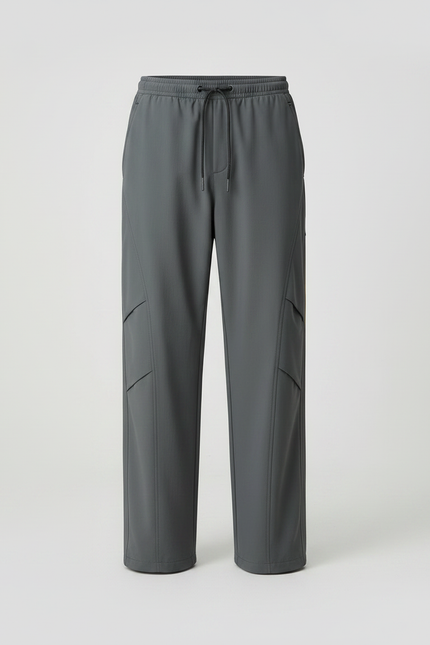 Pantalon Randonnée Cargo Gris Décontracté Ample Homme - Polyester - vue 3