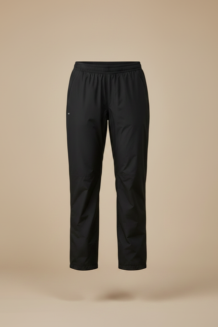 Pantalon Randonnée Noir Imperméable Confortable Coupe Droite - Polyester - vue 3