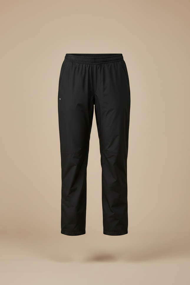 Pantalon Randonnée Noir Imperméable Confortable Coupe Droite - Polyester - vue 3