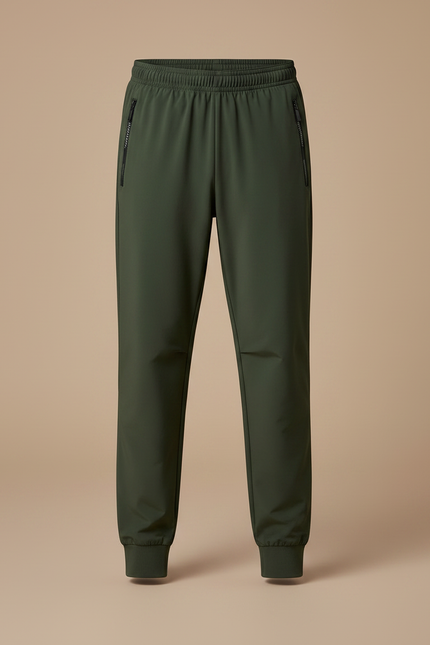 Pantalon Randonnée Vert Kaki Jogging Léger Respirant Enfant - Polyester - vue 3