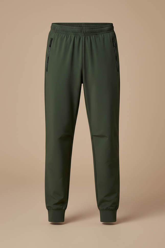 Pantalon Randonnée Vert Kaki Jogging Léger Respirant Enfant - Polyester - vue 3