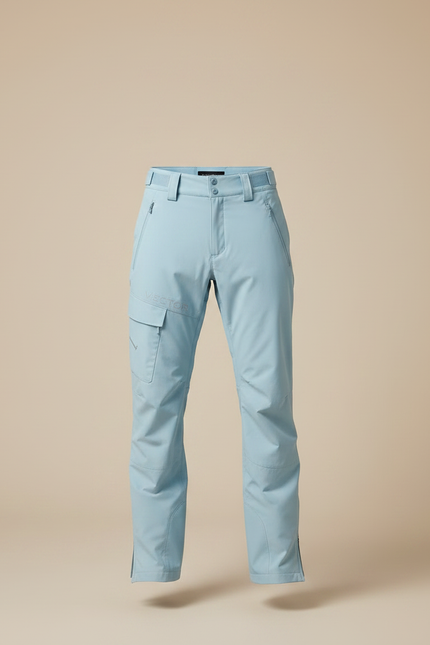 Pantalon Randonnée Bleu Ciel Imperméable Coupe-Vent Homme - Polyester - vue 3