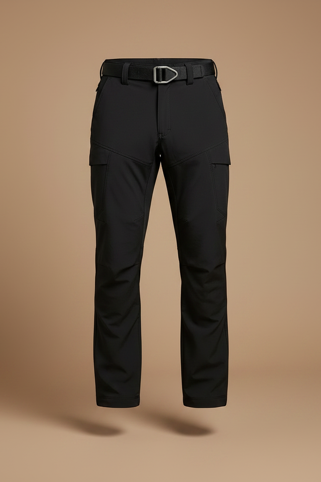 Pantalon Randonnée Noir Homme Tactique Softshell - Polyester - vue 3