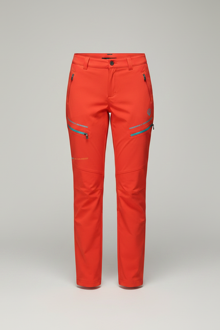 Pantalon Randonnée Orange Respirant Extensible Femme - Polyester - vue 3