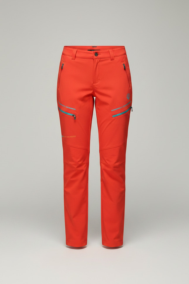 Pantalon Randonnée Orange Respirant Extensible Femme - Polyester - vue 3