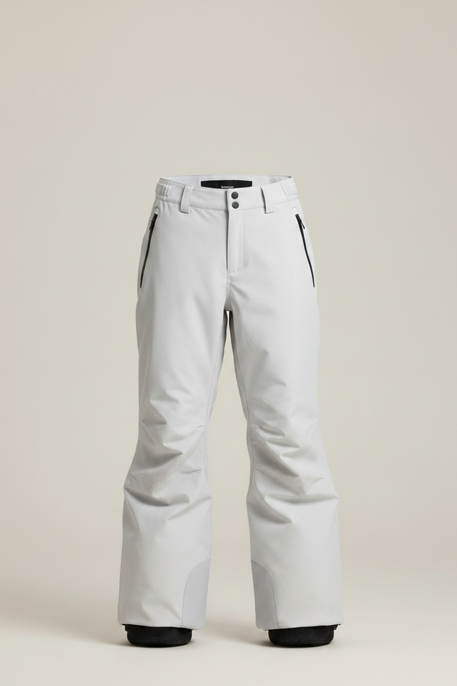 Pantalon Randonnée Gris Clair Ample Imperméable Enfant - Polyester - vue 3