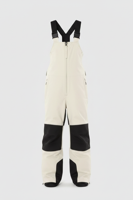 Pantalon Randonnée Beige Noir Imperméable Enfant Salopette - Polyester - vue 3