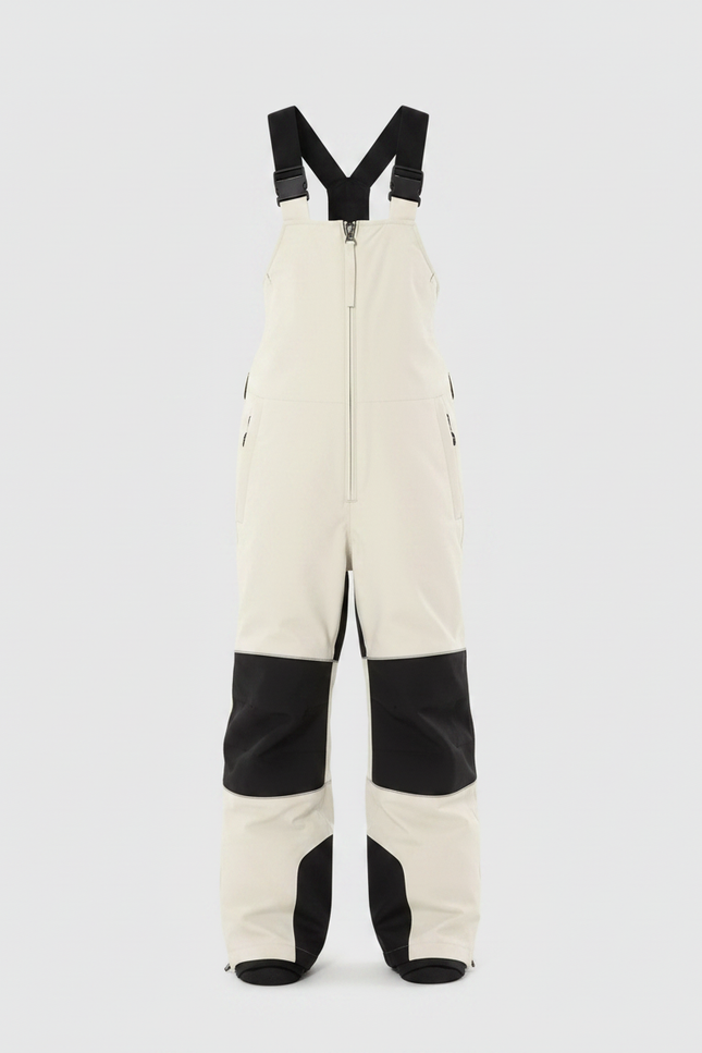 Pantalon Randonnée Beige Noir Imperméable Enfant Salopette - Polyester - vue 3