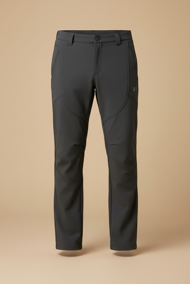 Pantalon Randonnée Homme Gris Coupe Droite Confortable - Polyester - vue 3