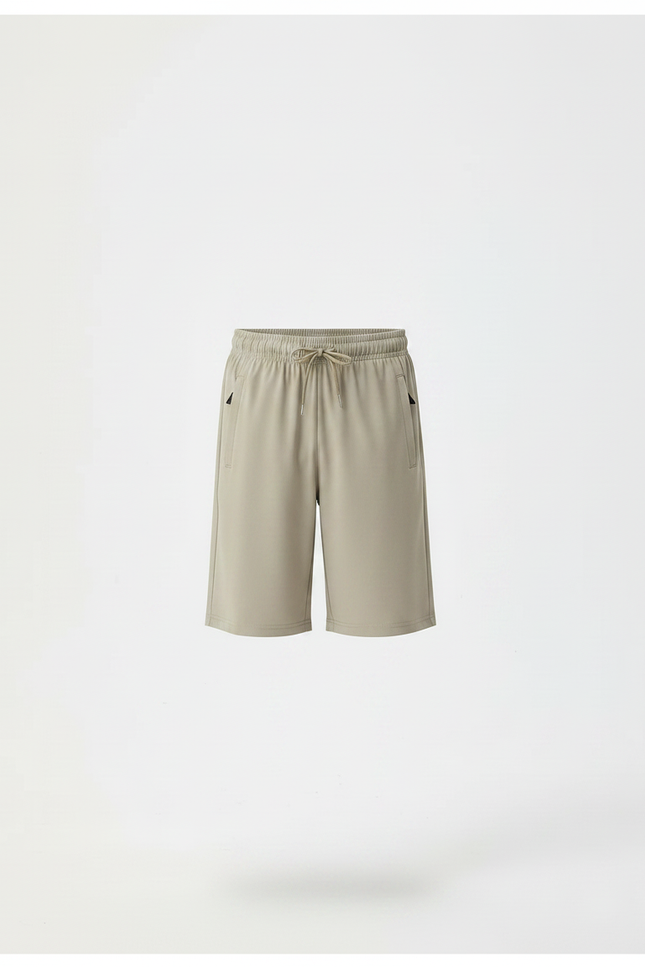 Pantalon Randonnée Court Beige Léger Enfant - Polyester - vue 3