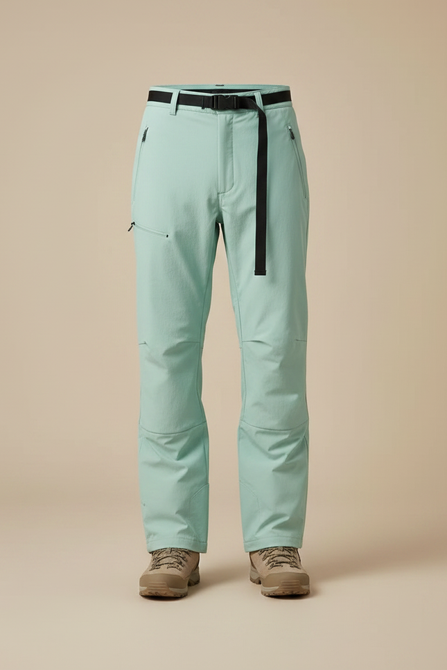 Pantalon Randonnée Aqua Ample Ceinture Intégrée Homme - Vert Polyester - vue 3
