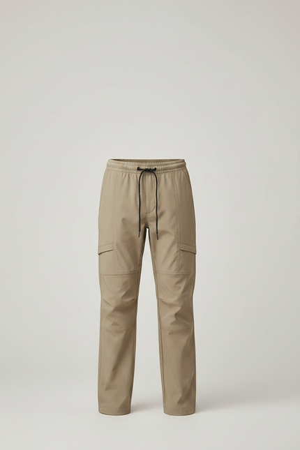 Pantalon Randonnée Beige Enfant Léger Cargo Ajustable - Polyester - vue 3