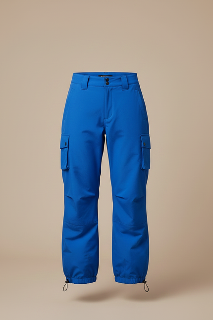 Pantalon Randonnée Bleu Cargo Ample Unisexe - Polyester - vue 3