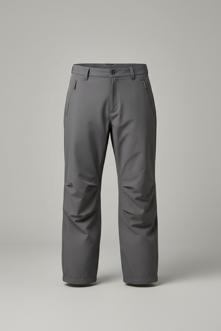 Pantalon Randonnée Gris Imperméable Ample Coupe-Vent Homme - Polyester - vue 3
