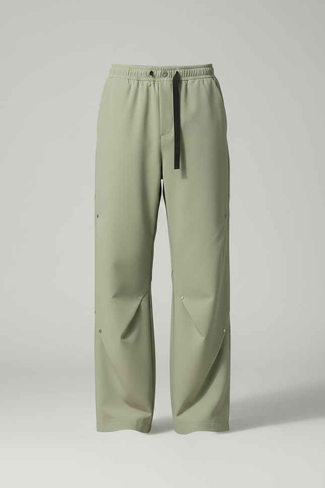 Pantalon Randonnée Vert Ample Imperméable Sport - Polyester - vue 3
