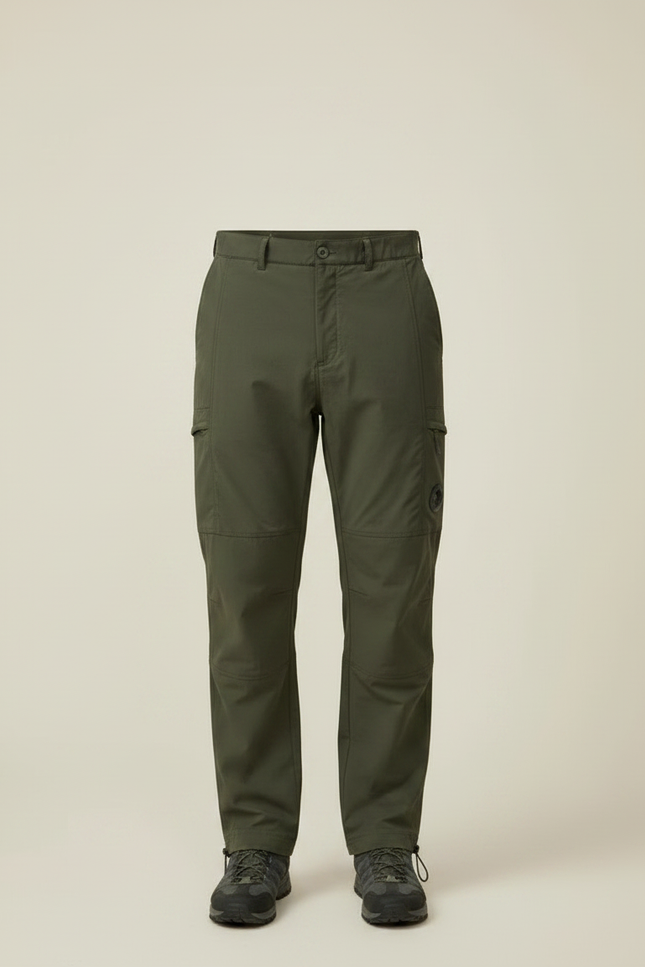Pantalon Randonnée Kaki Cargo Droit Homme Multi-poches - Polyester - vue 3
