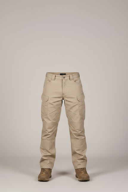 Pantalon Randonnée Beige Cargo Léger Enfant - Toile - vue 3