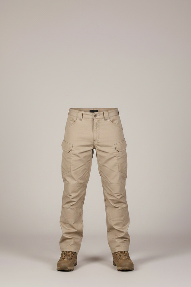 Pantalon Randonnée Beige Cargo Léger Enfant - Toile - vue 3