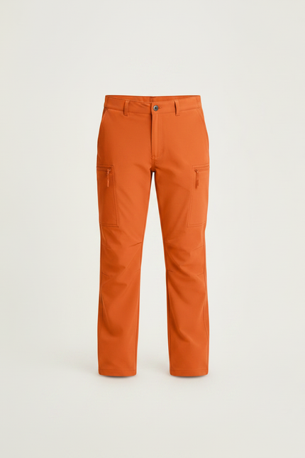 Pantalon Randonnée Orange Léger Cargo Multi-poches - Polyester - vue 3