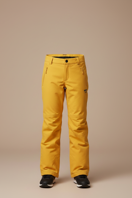 Pantalon Randonnée Jaune Imperméable Enfant Hiver - Polyester - vue 3