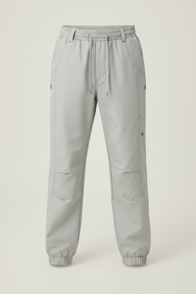 Pantalon Randonnée Gris Enfant Élastique Décontracté Léger - Polyester - vue 3