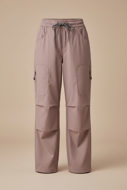 Pantalon Randonnée Rose Cargo Ample Enfant - Polyester - vue 3