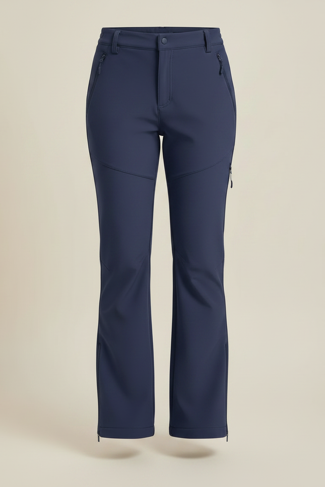 Pantalon Randonnée Femme Chaud - Marine Polyester - vue 3