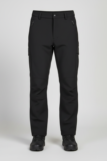 Pantalon Randonnée Étanche - Noir Polyester - vue 3