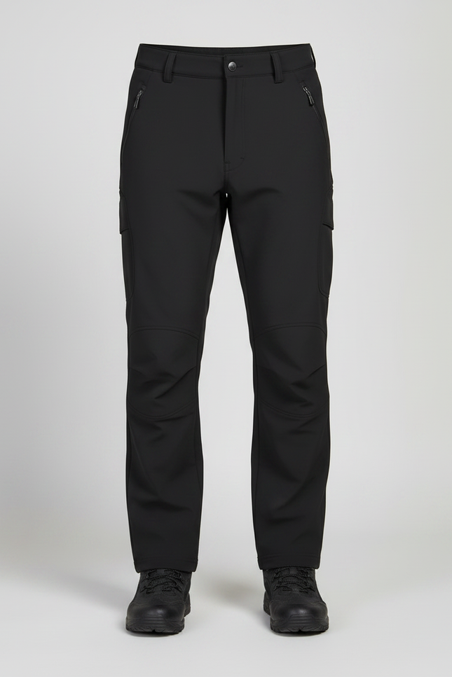 Pantalon Randonnée Étanche - Noir Polyester - vue 3
