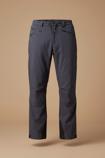 Pantalon Randonnée Gris Anthracite Ample Imperméable Sport Homme - Polyester - vue 3