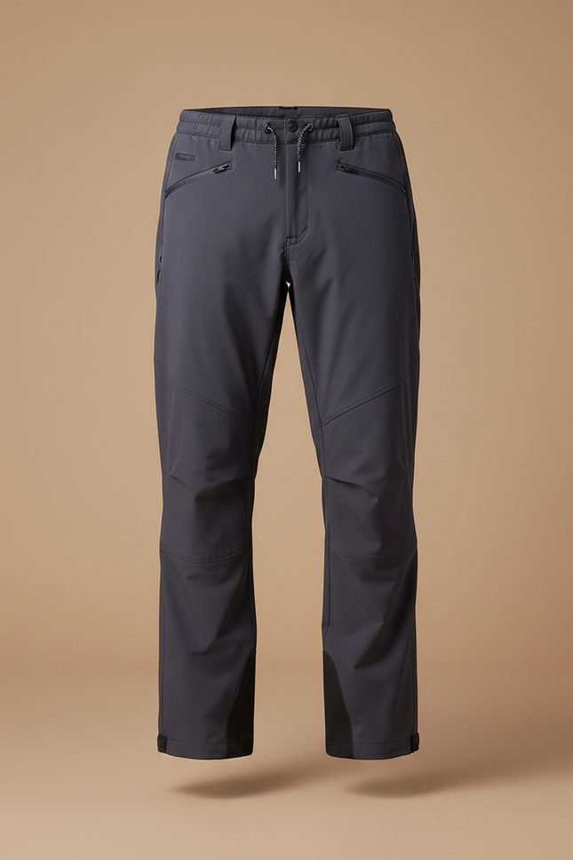 Pantalon Randonnée Gris Anthracite Ample Imperméable Sport Homme - Polyester - vue 3