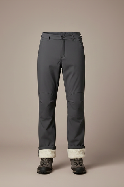 Pantalon Randonnée Homme Gris Doublé Polaire Chaud Hiver - Polyester - vue 3