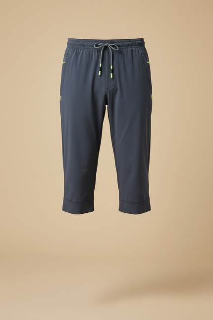 Pantalon Randonnée Capri Gris Séchage Rapide Léger Sport - Polyester - vue 3