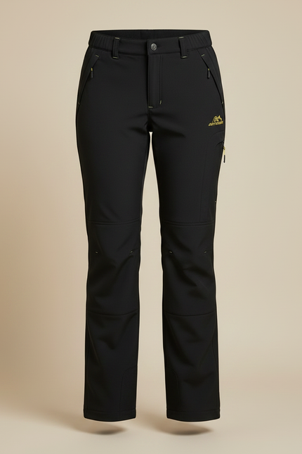 Pantalon Randonnée Noir Polaire Imperméable Femme - Polyester - vue 3