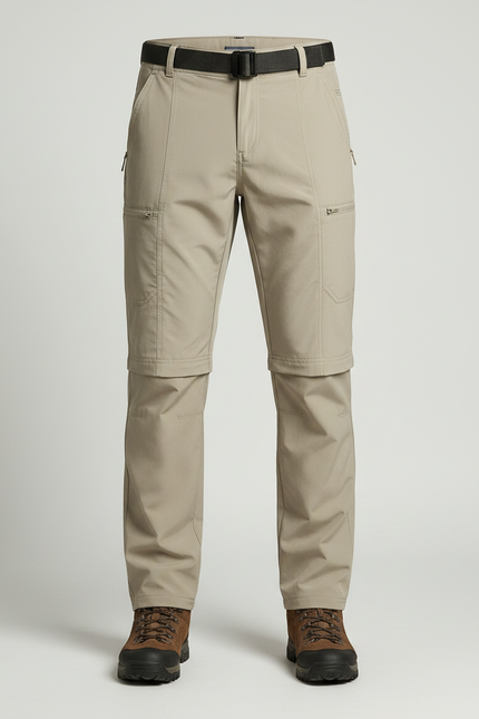 Pantalon Randonnée Convertible Beige Léger Détachable Homme - Polyester - vue 3