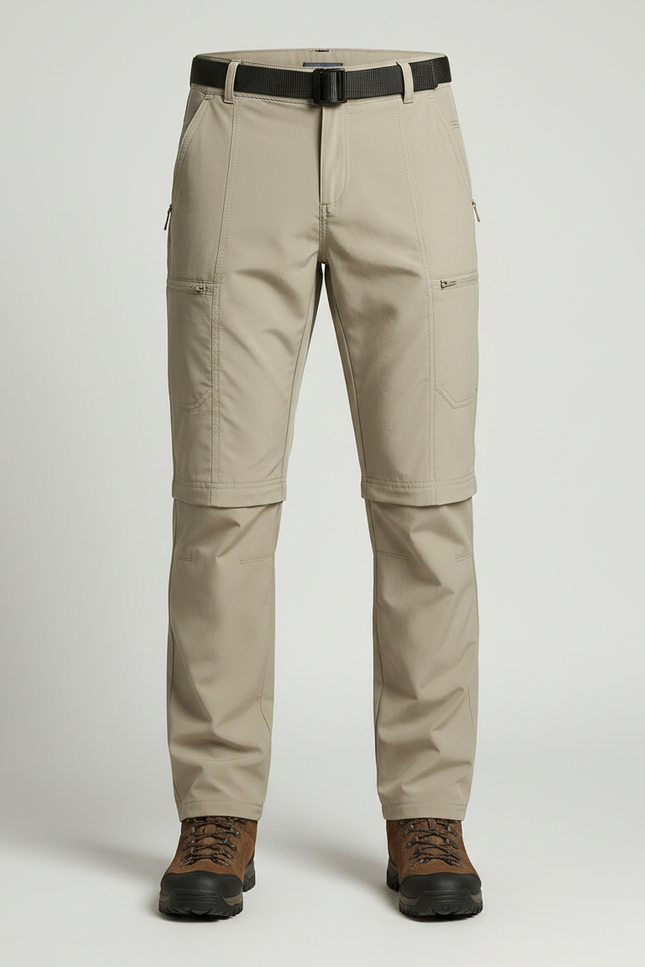 Pantalon Randonnée Convertible Beige Léger Détachable Homme - Polyester - vue 3